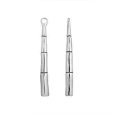 Sterling Silver Bamboo Stick Pendant Handcrafted In Bali
